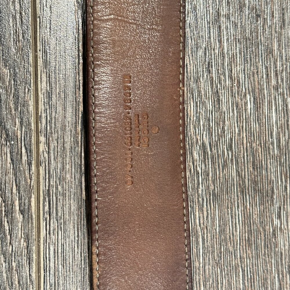 Gucci Leather and Fabric Belt – No Buckle – 5/10 Condition - Picture 9 of 12
